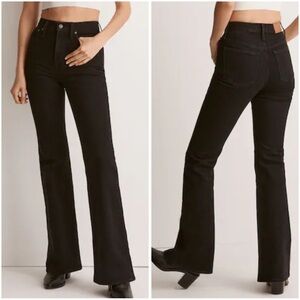 Madewell The Perfect Vintage Flare Jean in Black size 29